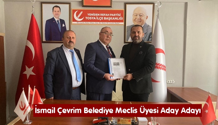 İsmail Çevrim Yeniden Refah Partisi Belediye Meclis Üyesi Aday Adayı