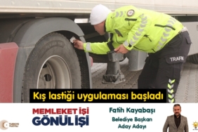 Kış lastiği uygulaması başladı