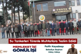 Su Tankerleri Törenle Muhtarlara Teslim Edildi