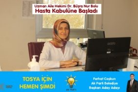 Uzman Aile Hekimi Dr. Büşra Nur Bolu Hasta Kabulüne Başladı
