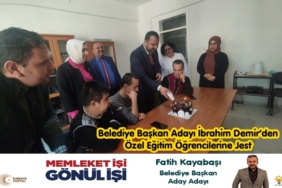 Yeniden Refah Partisi Belediye Başkan Adayı İbrahim Demir’den Özel Eğitim Öğrencilerine Jest