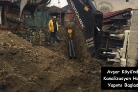 Avşar Köyü’nde Kanalizasyon Hattı Yapımı Başladı