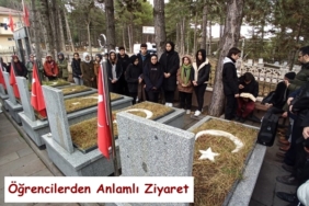Şehit Mustafa Kaymakçı Anadolu Lisesi Öğrencilerinden Anlamlı Ziyaret