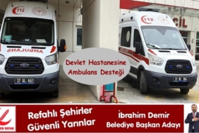 Tosya Devlet Hastanesine Ambulans Desteği