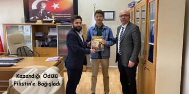 Yarışmada Kazandığı Ödülü Filistin’e Bağışladı