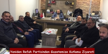 Yeniden Refah Partisi Belediye Başkan Adayı İbrahim Demir’den Gazetemize Kutlama Ziyareti