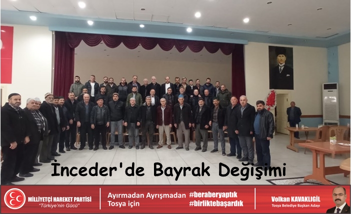 İnceder’de Bayrak Değişimi