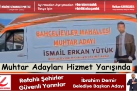Muhtar Adayları Hizmet Yarışında