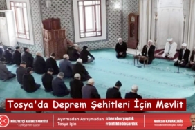 Tosya Kaymakamlığı'ndan Deprem Şehitleri için Mevlit