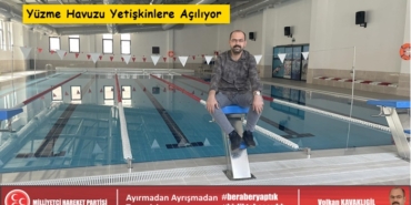 Yüzme Havuzu Yetişkinlere Açılıyor