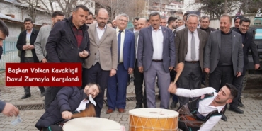 Belediye Başkanı ve Başkan Adayı Volkan Kavaklıgil Davul Zurnayla Karşılandı
