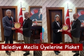 Belediye Başkanı Volkan Kavaklıgil’den Belediye Meclis Üyelerine Plaket