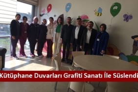 Çocuk Sağlığı Kliniğinde Kütüphane Duvarları Grafiti Sanatı İle Süslendi