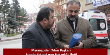 Marangozlar Odası Başkanı Esnafın Sıkıntılarını Bakanlığa İletti