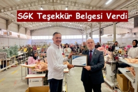 SGK’dan KYTEKS Tekstil’e Teşekkür Belgesi
