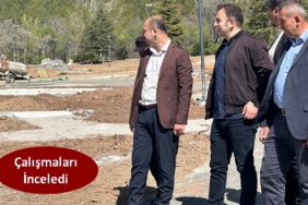 Belediye Başkanı Volkan Kavaklıgil, Üçolukları Mesire Alanında Çalışmaları İnceledi