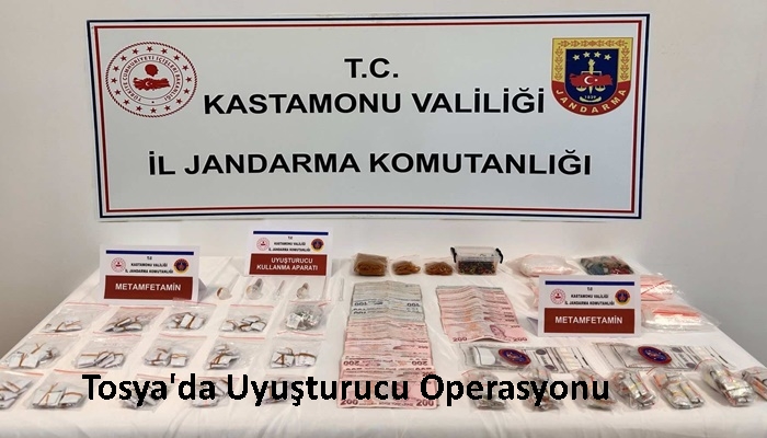 Jandarmadan Tosya’da Uyuşturucu Operasyonu