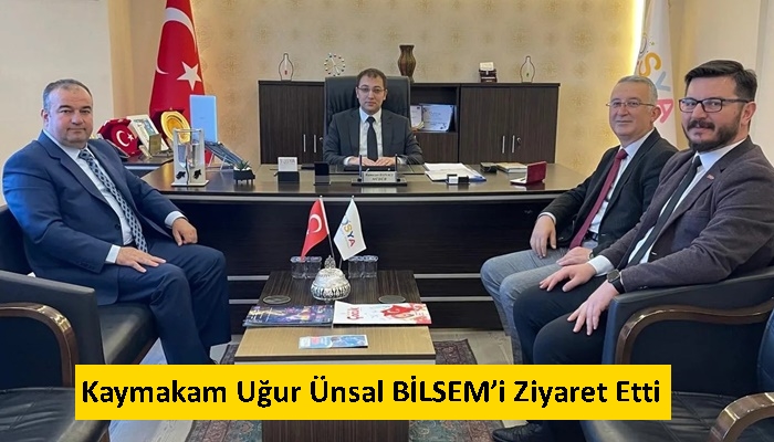 Kaymakam Uğur Ünsal BİLSEM’i Ziyaret Etti