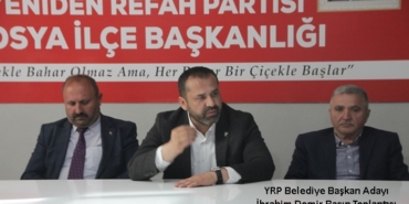 Yeniden Refah Partisi Başkan Adayı İbrahim Demir Basın Toplantısı Düzenledi
