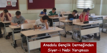 Anadolu Gençlik Derneğinden Siyer-i Nebi Yarışması