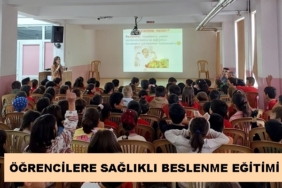 İlçe Sağlık Müdürlüğü’nden Öğrencilere Sağlıklı Beslenme Eğitimi