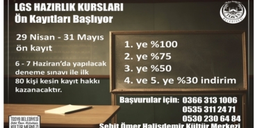 LGS Hazırlık Kurslarına Ön Kayıtlar Başlıyor