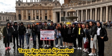 Tosya Fen Lisesi Öğrencileri İtalya’dan Dönüş Yaptı