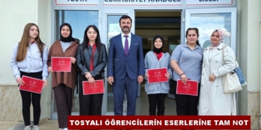Tosyalı Öğrencilerin Eserlerine Tam Not