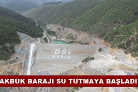 Akbük Barajı Su Tutmaya Başladı