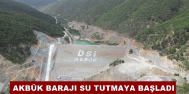 Akbük Barajı Su Tutmaya Başladı