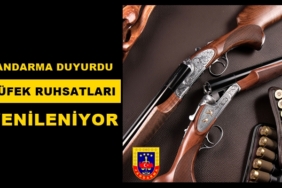 Jandarma Duyurdu, Tüfek Ruhsatları Yenileniyor