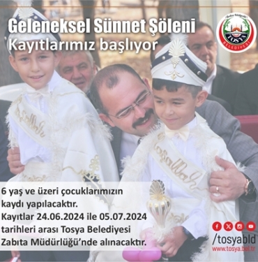 Sünnet Şöleni Kayıtları Başladı