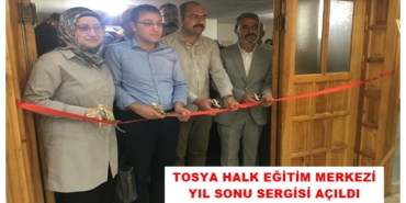 Tosya Halk Eğitim Merkezi Yıl Sonu Sergisi Açıldı