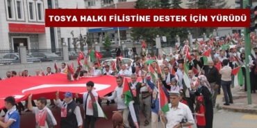Tosya Halkı Filistine Destek İçin Yürüdü