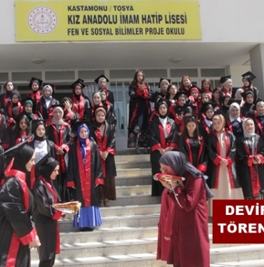 Tosya Kız Anadolu İmam Hatip Lisesinde Mezuniyet Töreni