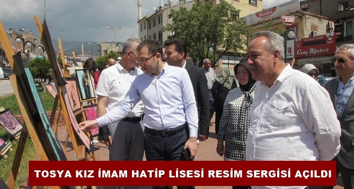 Tosya Kız İmam Hatip Lisesi Resim Sergisi Açıldı