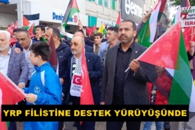 Yeniden Refah Partisi Filistine Destek Yürüyüşünde