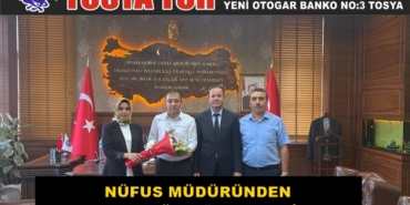 Nüfus Müdüründen Kaymakam Uğur Ünsal’a Ziyaret