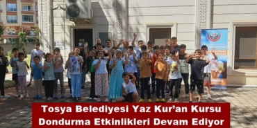 Tosya Belediyesi Yaz Kur’an Kursu Dondurma Etkinlikleri Devam Ediyor