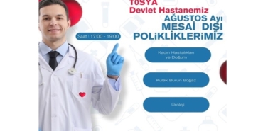 Tosya Devlet Hastanesi’nde Muayene Süresi Uzatılıyor