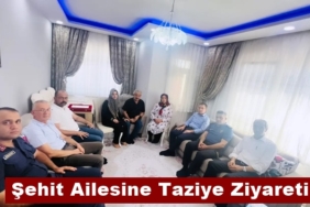 Kaymakam Uğur Ünsal ve Belediye Başkanı Volkan Kavaklıgil’den Şehit Ailesine Taziye Ziyareti