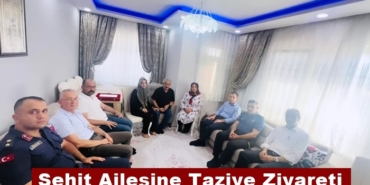 Kaymakam Uğur Ünsal ve Belediye Başkanı Volkan Kavaklıgil’den Şehit Ailesine Taziye Ziyareti