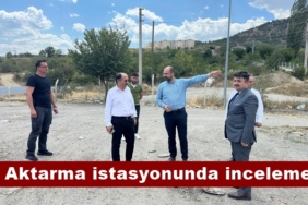 Vali Yardımcısı Aydın Ergün ve Belediye Başkanı Volkan Kavaklıgil’den Katı Atık Aktarma istasyonunda inceleme