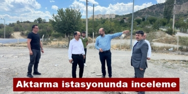 Vali Yardımcısı Aydın Ergün ve Belediye Başkanı Volkan Kavaklıgil’den Katı Atık Aktarma istasyonunda inceleme