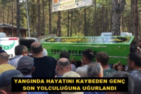 Yangında Hayatını Kaybeden Genç Son Yolculuğuna Uğurlandı