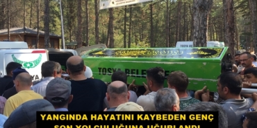 Yangında Hayatını Kaybeden Genç Son Yolculuğuna Uğurlandı