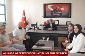 Açıksöz Gazetesi’nden İlçe Milli Eğitim Müdürüne Hayırlı Olsun Ziyareti