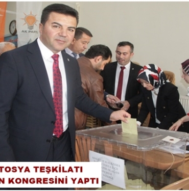 Ak Parti Tosya Teşkilatı 8’inci Olağan Kongresini Yaptı