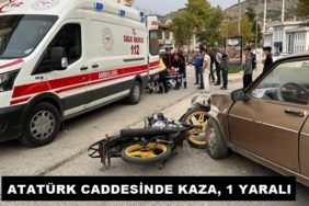 Atatürk Caddesinde Kaza, 1 Yaralı