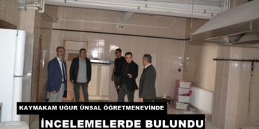 Kaymakam Uğur Ünsal Öğretmenevi ve Akşam Sanat Okuluna Çalışma Ziyareti Gerçekleştirdi